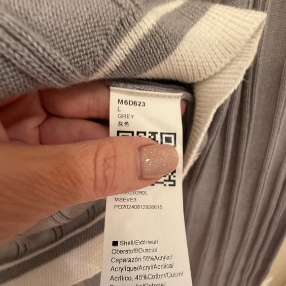 Gray Ribbed Knit Top and Pants Set - Picture 5 of 5